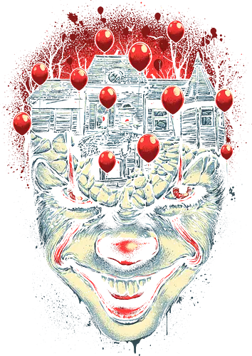 Red Balloons - es, it, stephen king, Clown, clown, horror Red Balloons - es, it, stephen king, Clown, clown, horror