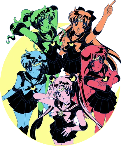 Sailor Colors - anime, manga, sailor, moon, Ensenble