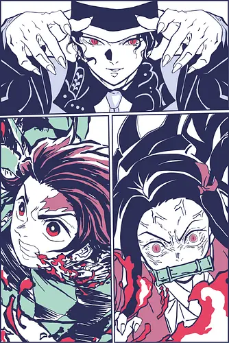 Deft the demon - demon, slayer, anime, manga, Tanjirou, Nezuko