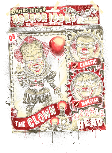 The Clown Bobblehead - bobble, it, es, clown, horror, stephen king, Clown