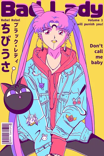 Bad Lady - sailor, moon, magazine, luna, cat, anime