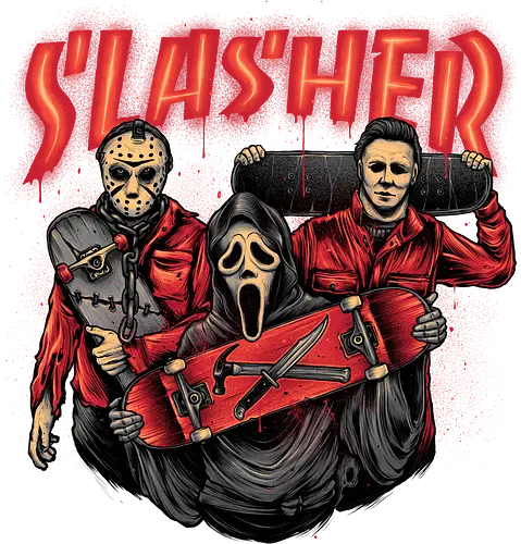 Slasher Club - slasher, Skating, horror, classic horror