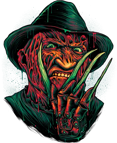 Glowing Nightmare - nightmare, freddy, classic horror, horror, slasher