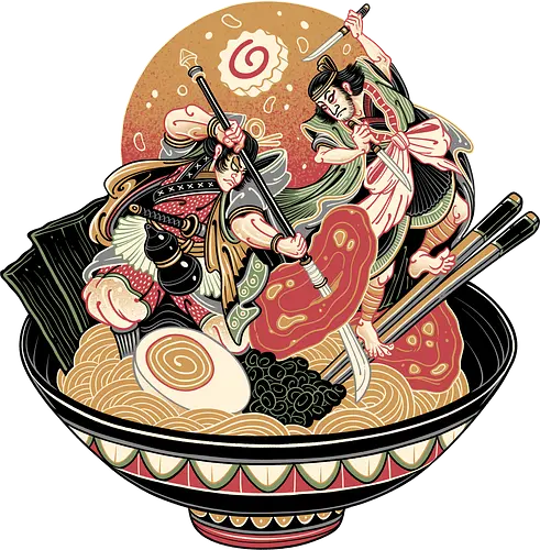 Noodle Fight - ramen, noodle, fight, Kabuki