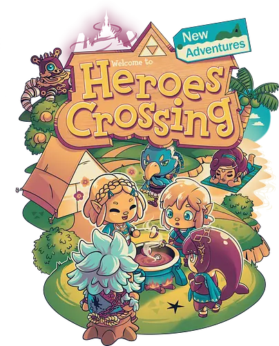 Heroes Crossing - Breath, animal, Crossing, legend, wild, mashup, gaming, Hero of Time Heroes Crossing - Breath, animal, Crossing, legend, wild, mashup, gaming, Hero of Time