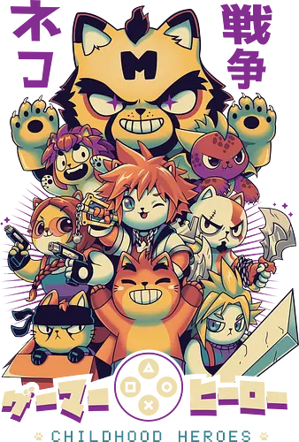 Childhood Heroes - gaming, katze, cat, fantasy, kingdom, lara, Croft, retro, retrogames Childhood Heroes - gaming, katze, cat, fantasy, kingdom, lara, Croft, retro, retrogames