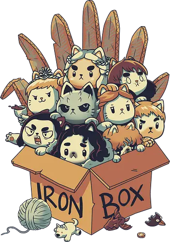 Game of Boxes - cat, katze, karton, game, throne, kitty, iron