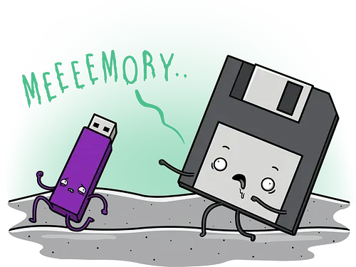 Memory - it, Floppy Disk, Diskette, Usb Stick, Flash speicher