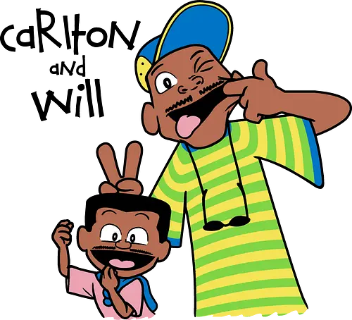 Carlton and Will! - cartoon, mashup, fresh prince, comic, Bel Air