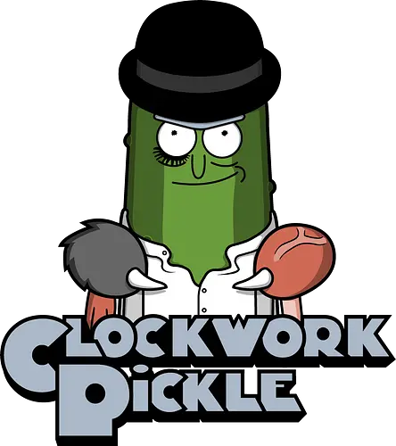 A Clockwork Pickle! - rick, pickle, mashup, Clockwork, Orange, movie, cartoon, serie