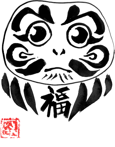 daruma - daruma, doll, sumi-e, japan, nippon