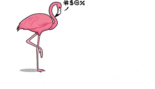 Hopping Flamingo! - flamingo, hop, oh no