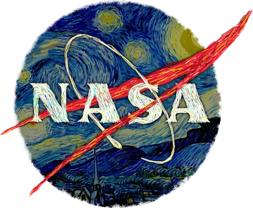 Starry NASA - nasa, weltraum, space, van gogh, starry night, classic art, mashup