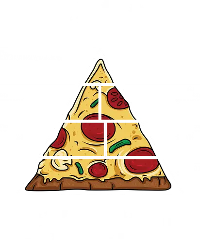 Pizza food pyramid - food, pizza, pyramide, essen, ting