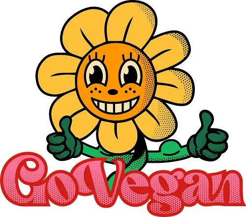 Sunflower Approved Vegan - go vegan, vegan, vegetable, vegetarisch