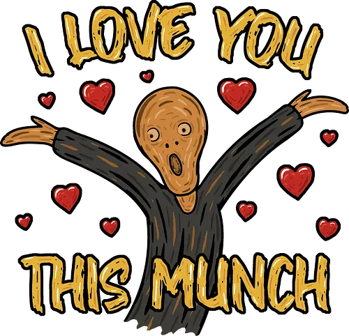 This Munch! - fun, art, kunst, Munch, Edvard Munch, der schrei, love, pun, Witz, scrm