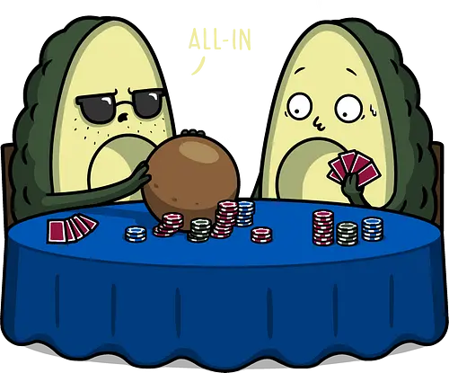 All-In! - avocado, poker, game