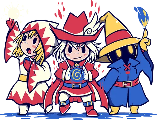 The Three Mages - mage, magier, wizard, final, fantasy, jrpg, rpg, Class