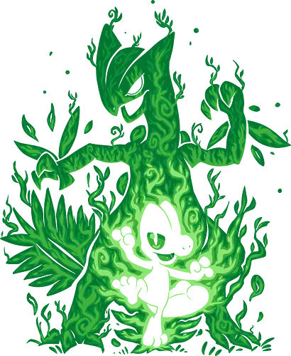 The Grass Lizard Within - pocket, monster, evolution, Lizard, grass, pflanze The Grass Lizard Within - pocket, monster, evolution, Lizard, grass, pflanze