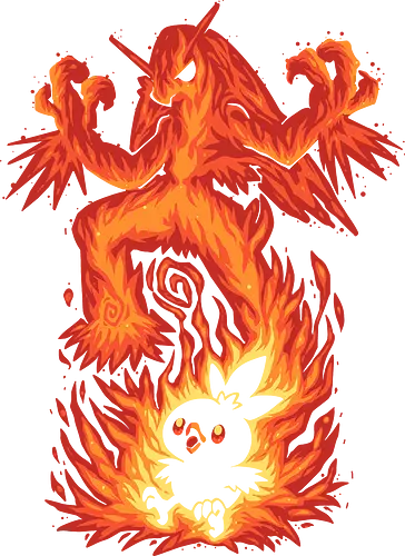 The Fire Bird Within - evolution, pocket, monster, fire, feuer