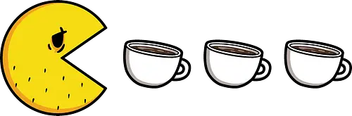 Monday-Man! - pac, man, coffee, kaffee, caffeine, koffein Monday-Man! - pac, man, coffee, kaffee, caffeine, koffein