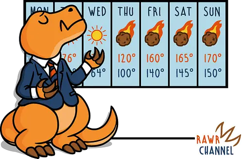 Wther T-Rex! - t-rex, Asteroid, Forecast, wther, Wtherman