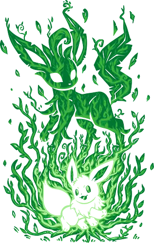 The Leaf Evolution Within - evolution, pocket, monsters, grass, pflanze, Leaf The Leaf Evolution Within - evolution, pocket, monsters, grass, pflanze, Leaf