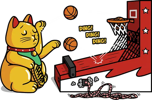 Arcade Record! - maneki-neko, Arcade game, Basketball