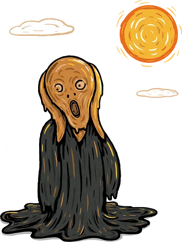 The Scream of Summer! - Melting, Munch, sun, hot