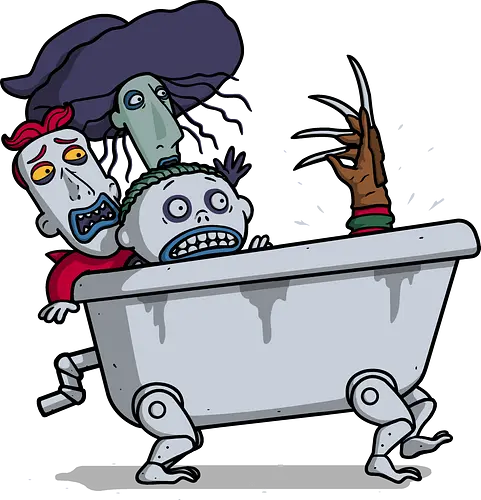 Halloween Bathtub! - horror, movies