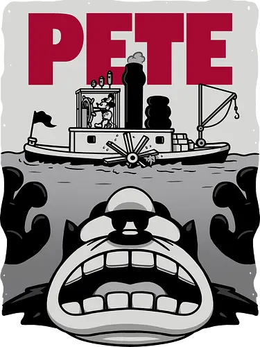 Pete! - cat, mouse, cartoon, mashup, stmboat