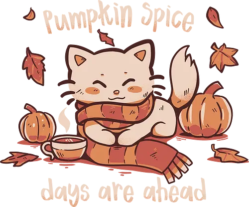 Pumpkin Spice Days - PSL, Pumpkin Spice, cat, katze, herbst, autumn