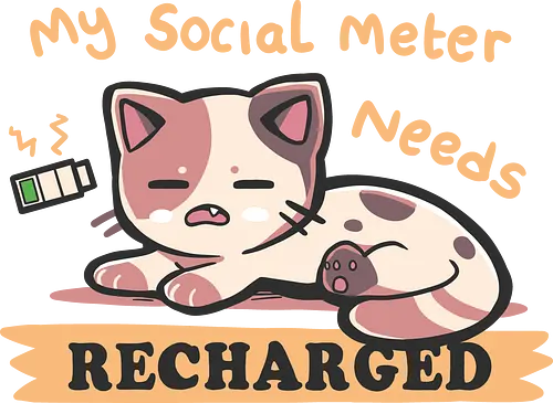 Social Meter Recharge - social, spoon, cat, katze