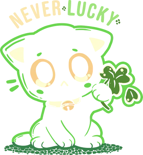 Never Lucky - lucky, lucky cat, katze, cat, Bad Luck