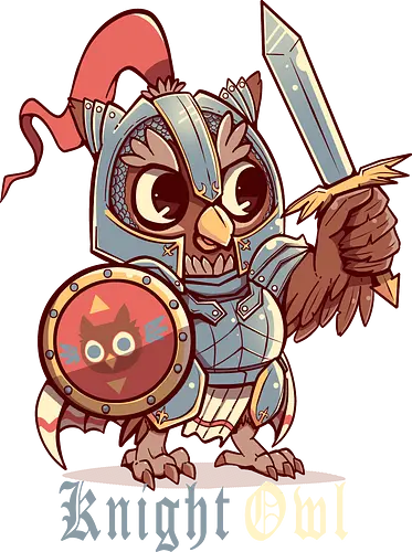 Knight Owl - owl, night, knight, pun