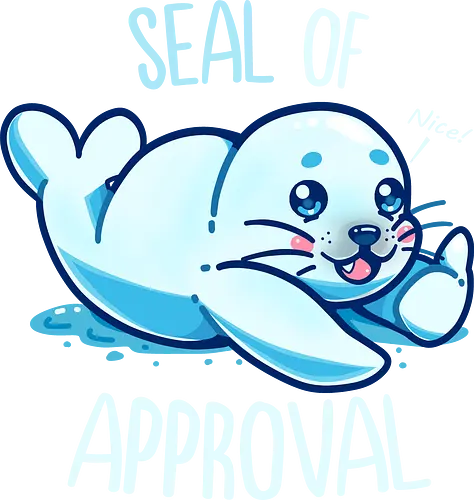 Cute Seal of Approval - robbe, pun