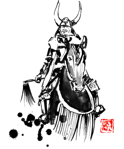 shogun horse riding - samurai, warrior