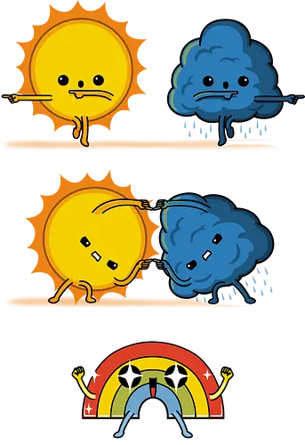 Meteorological Fusion! - Fusion, wetter, sonne, regen, sun, Rain, rainbow, regenbogen, wther