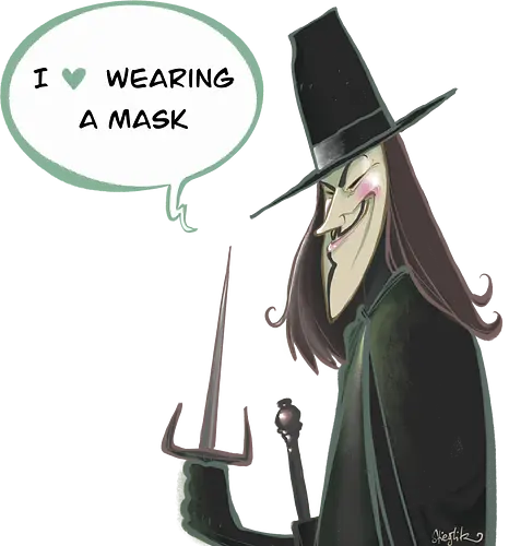 #wramask GUY FAWKES - comic, Covid, mask, mashup, remember remember, guy fawkes