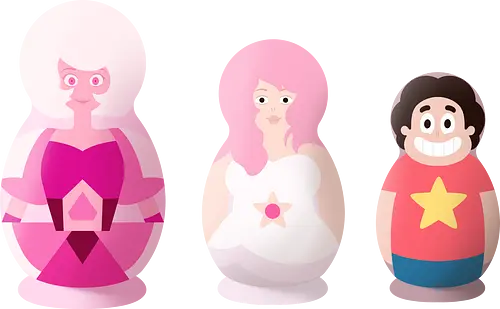 Matroschka Universe - matroschka, matryoshka, steven, universe, rose Quartz, Gem