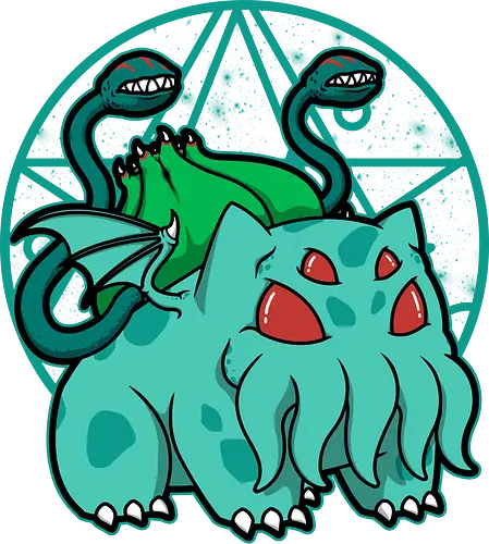 Bulbathulhu - pocket, monster, plant, cthulhu, lovecraft, mashup