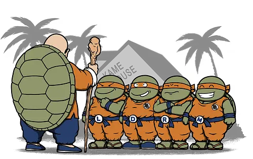 Ninja Kame Kids - anime, mashup, turtle, kame, manga, fun