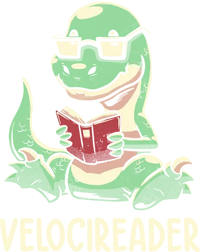 Velocirder - dinosaur, books