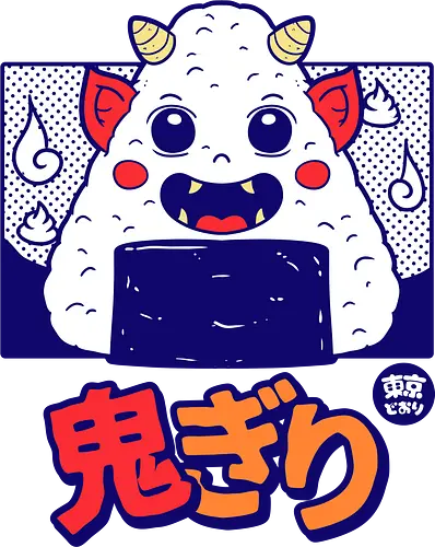 Oni Giri - Japanese food, oni, demon, onigiri, food, japan