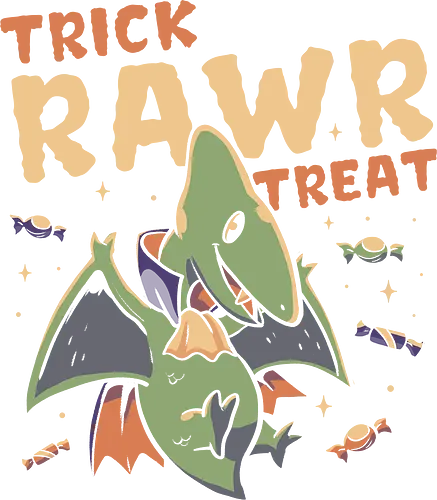 Trick Rawr Treat - Rawrr, dinosaur, halloween, Trick or treat