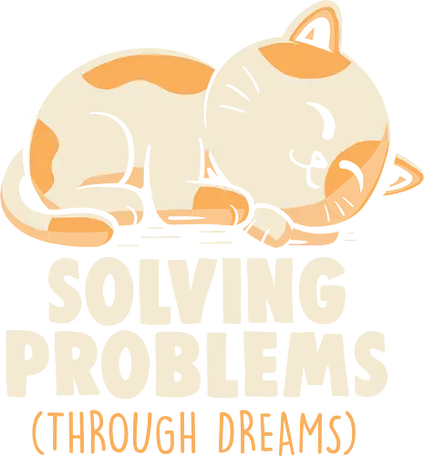 Solving Problems Through Dreams - cat, katze, sleep, Problems