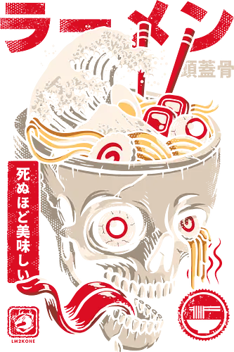 Great Skull Ramen - skull, schädel, ramen, grt wave