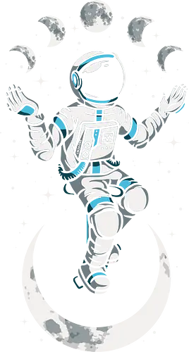 Moon Cycle Astronaut - astronaut