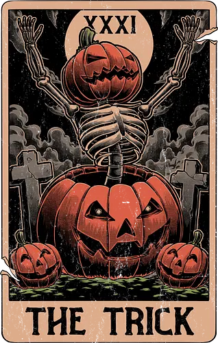 Halloween Tarot Pumpkin Trick - halloween, tarot, pumpkin, kürbis