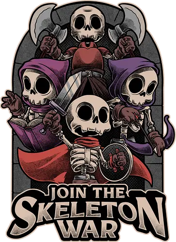 Skeleton War Meme RPG - skeleton, skelett, dungeon